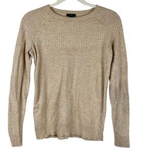 Talbots Women’s Tan Basket Weave Sweater Petite Small